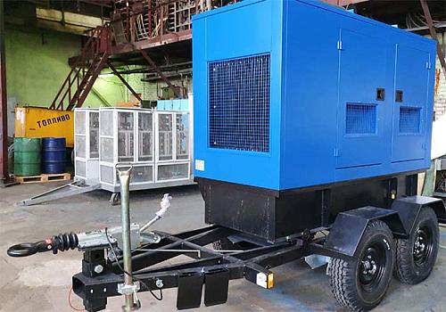 Поставка передвижной электростанции 100 кВт (на прицепе, в кожухе) для АО «Птицефабрика Евсинская», Новосибирская обл.